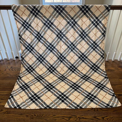 Blanket - Tan Gold Plaid