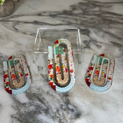 Jumbo Paperclip - Fabric Patches