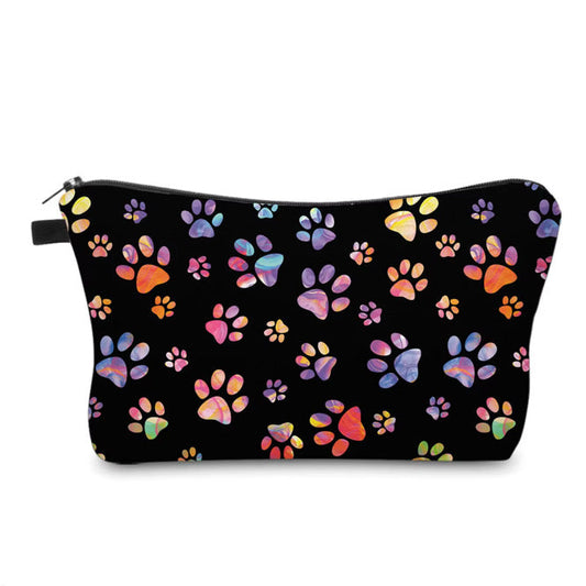 Pouch - Black Rainbow Paw
