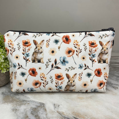 Pouch - Easter, Floral Bunnies Bunny