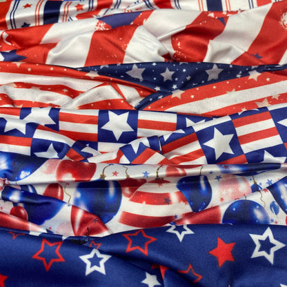 Headband Knot Mix - 4th of July Red White & Blue