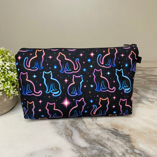 Pouch - Cat Neon Outline